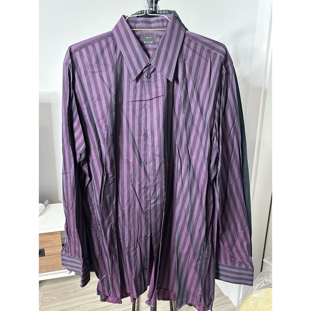 Lipson Elite  Mens 48/18 Purple  Long Sleeve Shirt Made in Canada
